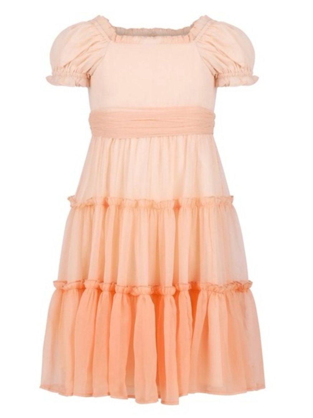 JessaKae Sorbet Dress in Apricot. Size 12-14.